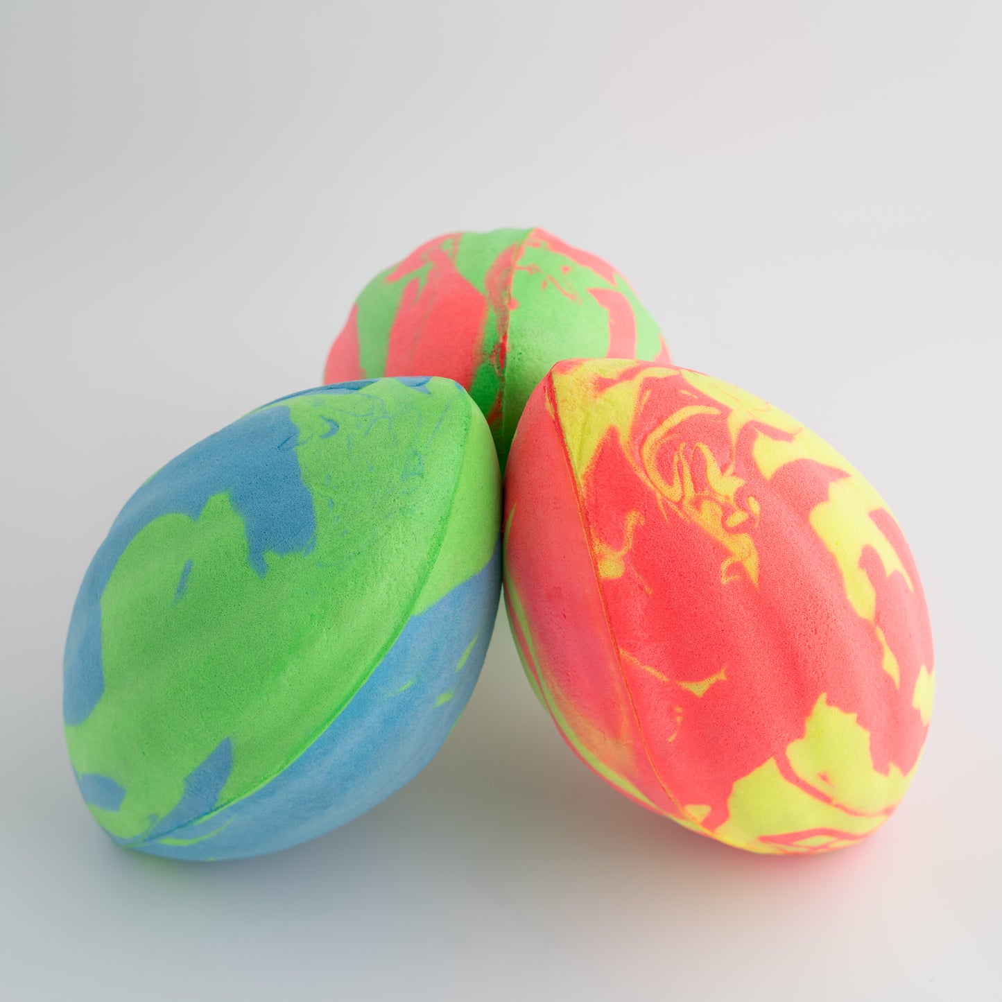 Foam Football - Junior Size Spiral Neon Two Color